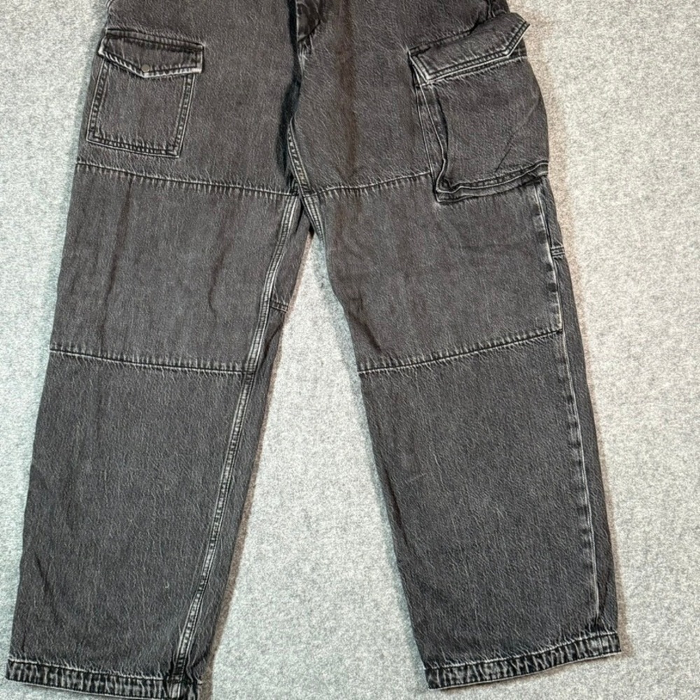 rag & bone Black Washed Cargo Jeans - Picture 4 of 11